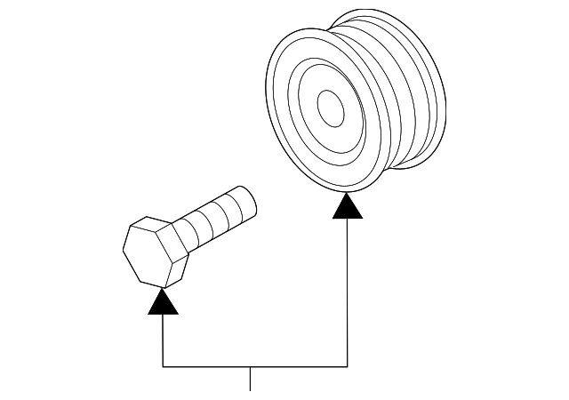 Idler Pulley 03C-145-276-C - View 3