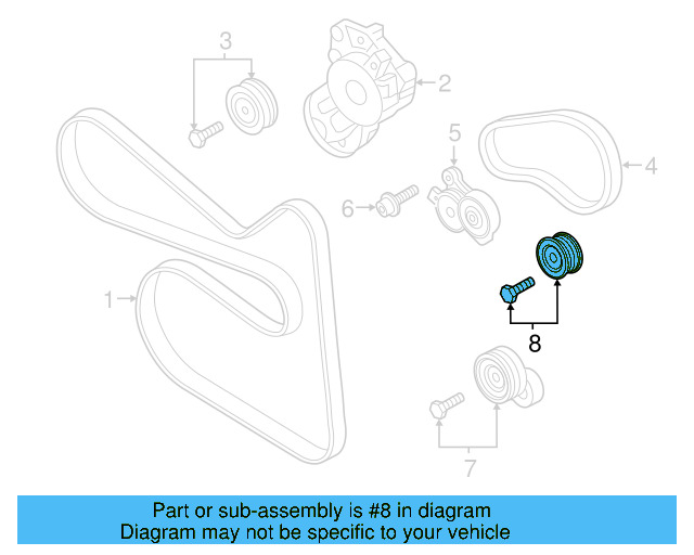 Idler Pulley 03C-145-276-C - View 4