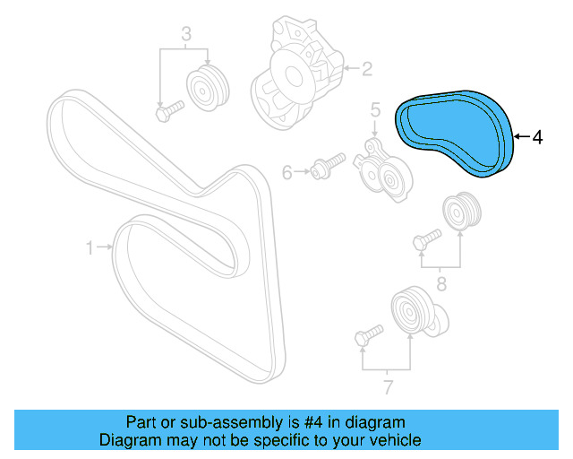 AC Belt 03C-145-933-A - View 4