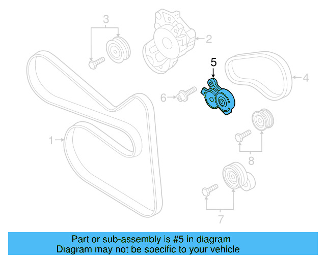 Damper & Pulley 03C-145-299-AF - View 6