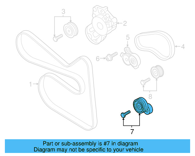 Tension Pulley 03C-145-276-B - View 7
