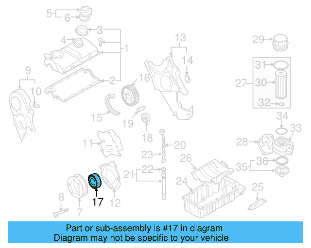 Engine Timing Crankshaft Sprocket 038-105-263-F - View 2