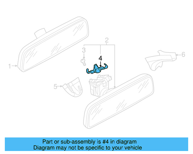 Mirror Inside Retainer Spring 8S0-857-945 - View 7