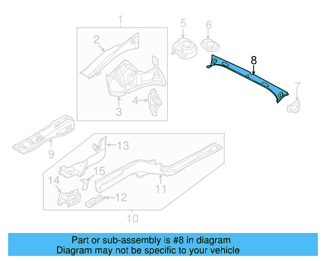 Strut Mount Reinforced Plate 5C0-809-112 - View 17