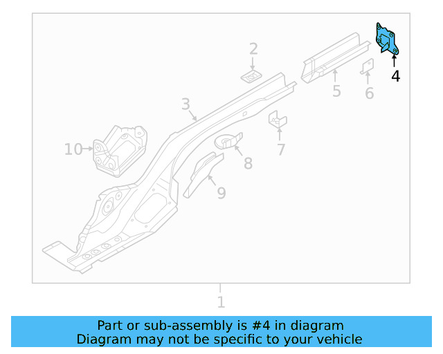 End Plate 3Q0-804-473-A