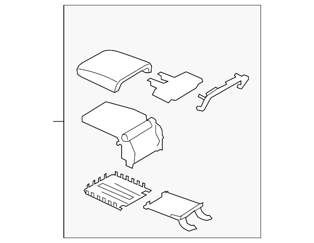 Armrest 5M0-864-207-J-UFP