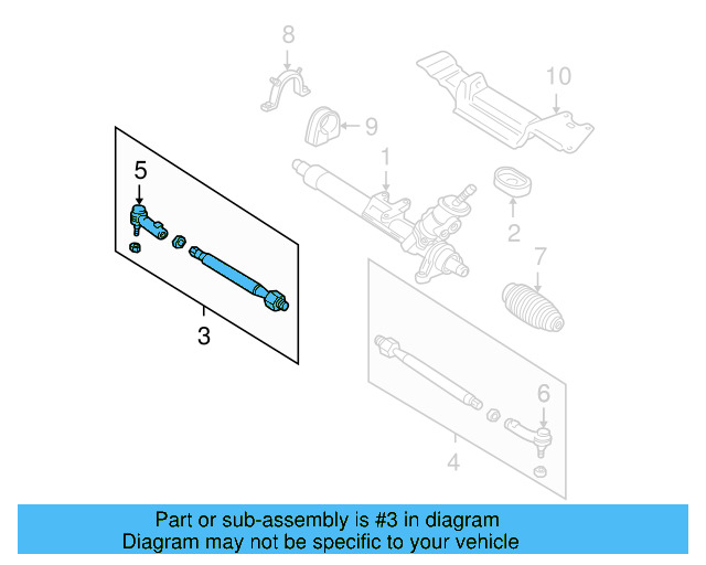 Tie Rod Assembly 8N0-422-804-D - View 3