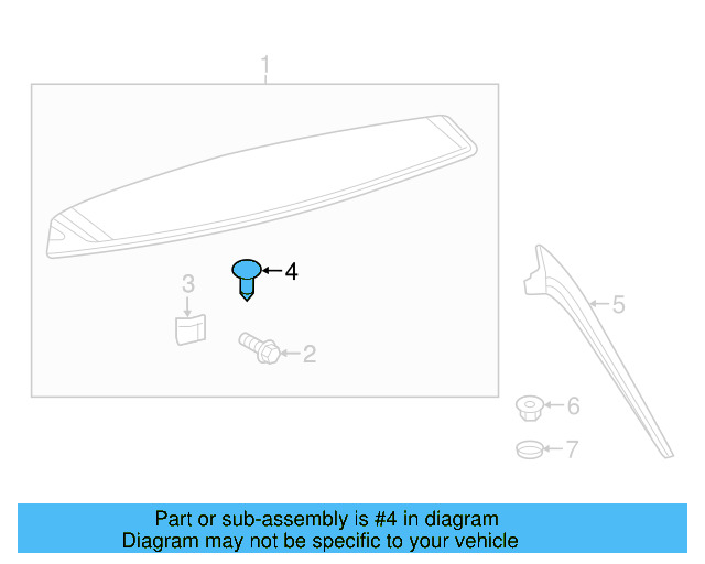 Spoiler Assembly Clip WHT-003-736 - View 14