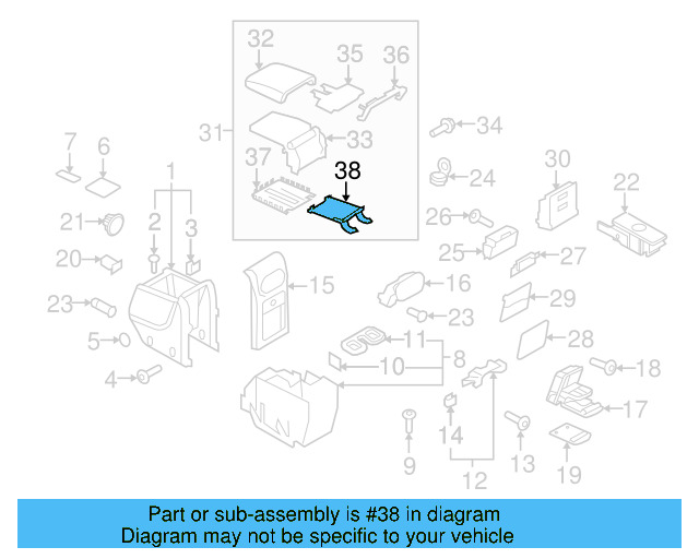 Hinge Cover 5M0-863-279-9B9 - View 3