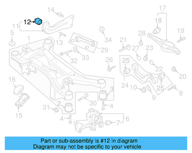 Trailing Arm Bushing 3C0-505-541 - View 6