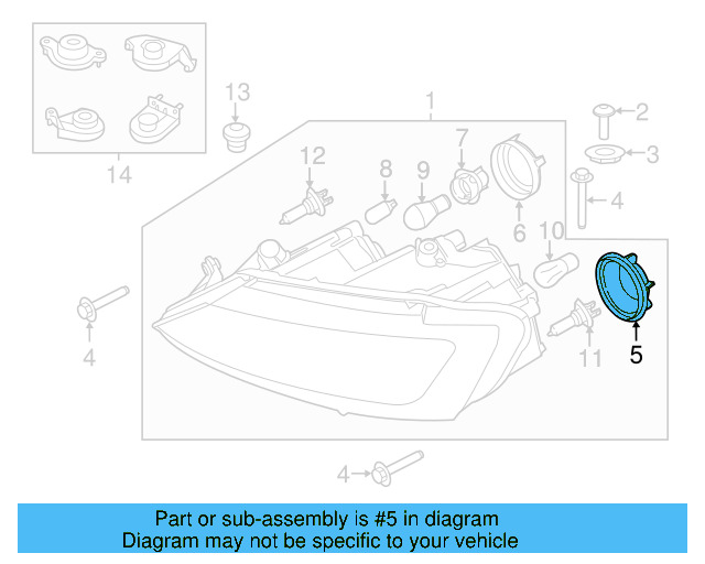 Headlight Bulb Cap 2E0-941-607 - View 22