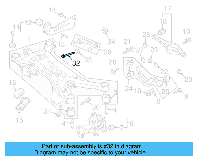 Tie Rod Assembly Mount Bolt N-106-283-01 - View 9