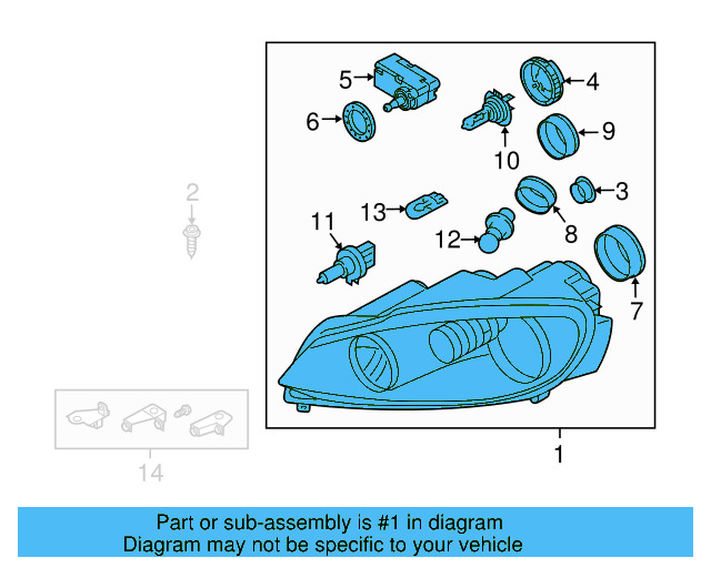 Headlamp Assembly 5K0-941-005-D - View 4