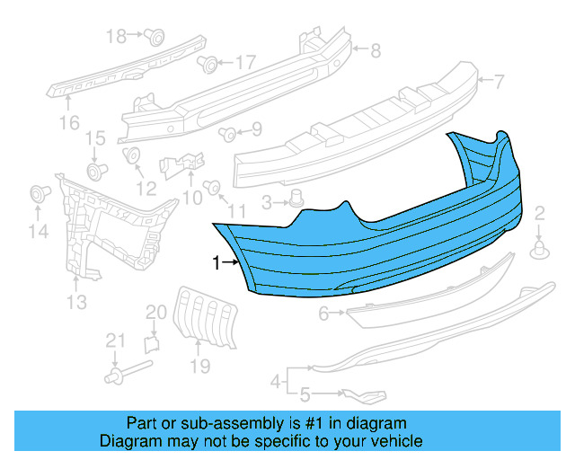 Bumper Cover (Unpainted) 1k9807417bgru - View 8