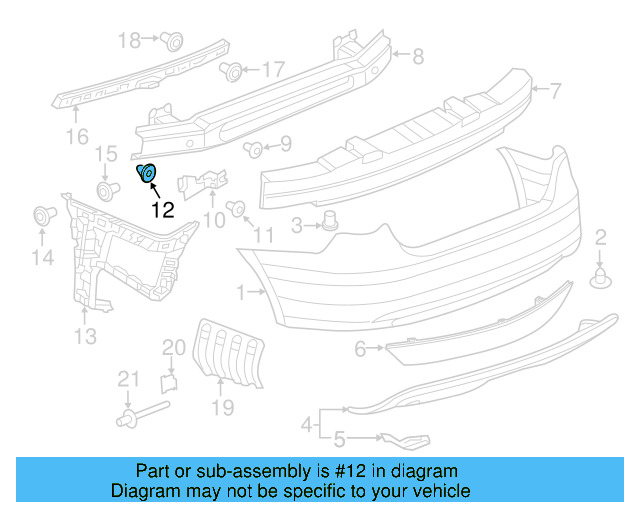 Fender Liner Extension Screw N-103-546-02 - View 22