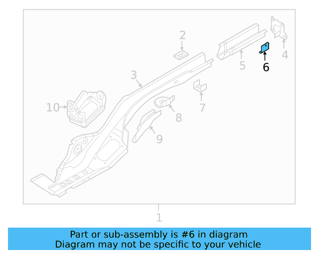 Rail Extension Reinforcement 5Q0-813-127
