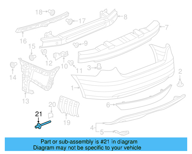 Fender Liner Extension Screw N-103-546-02 - View 122