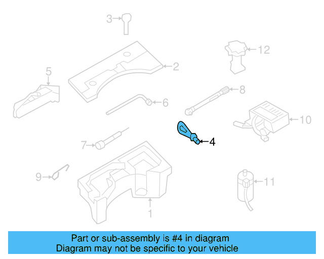 Tow Eye 1T0-805-615-A - View 22