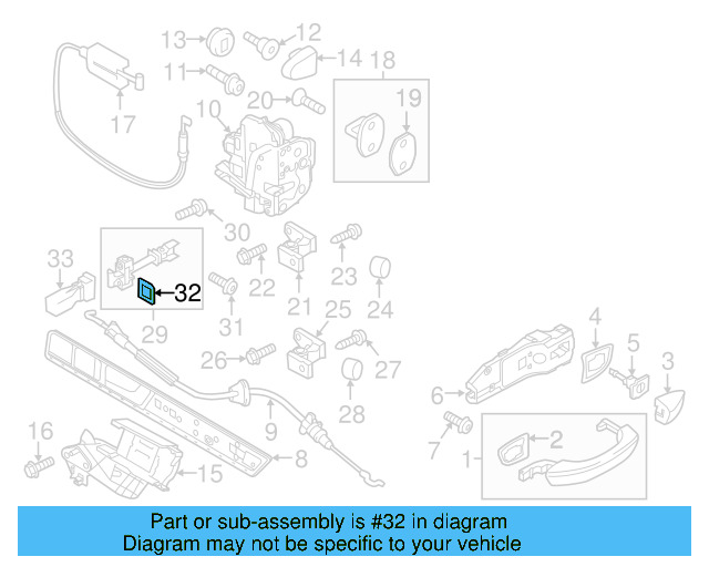 Door Check Seal 6R0-837-923 - View 4