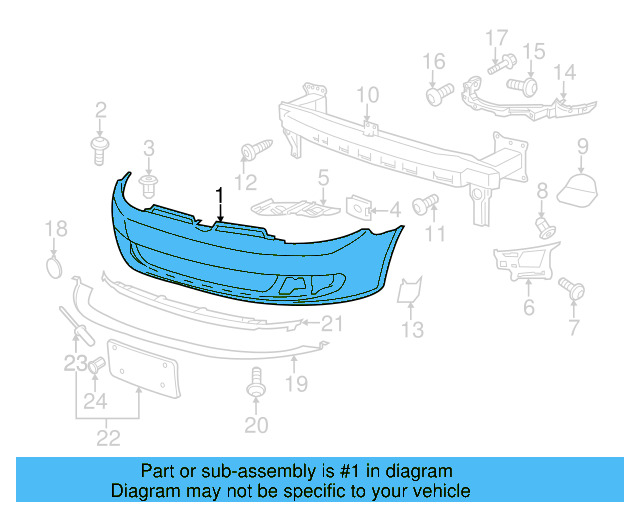 Bumper Cover (Unpainted) 1k9807217bbgru