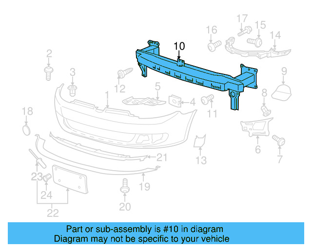Impact Bar 5K0-807-109-F - View 9