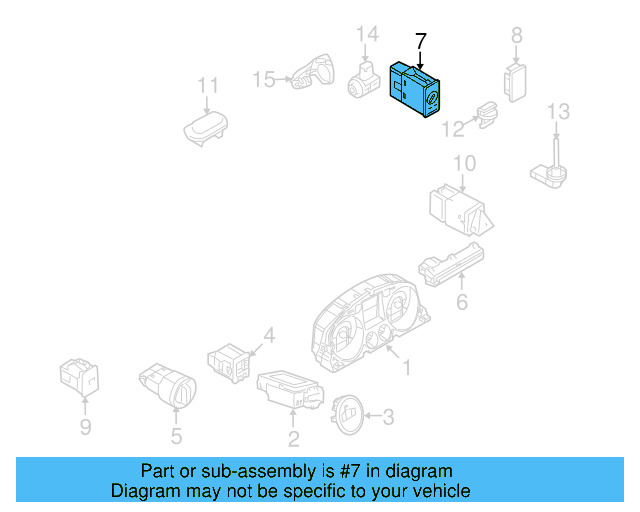 Ignition Switch 3C0-905-843-AC - View 20
