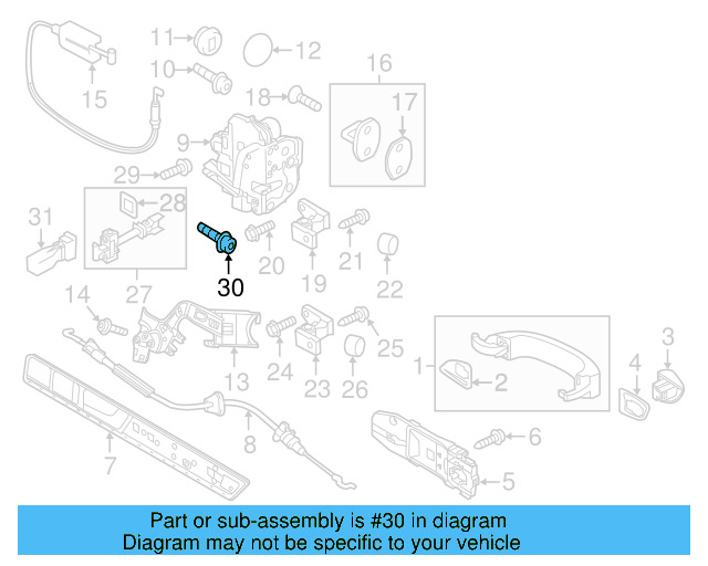 Door Check Bolt WHT-002-109 - View 72