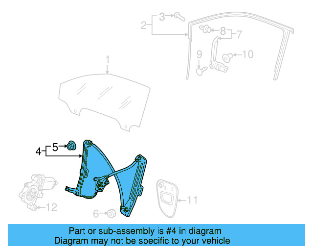 Window Regulator 5G4-837-461-H - View 4