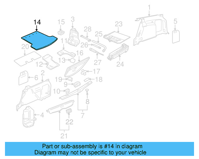Floor Cover 3B9-863-463-Q-85Z