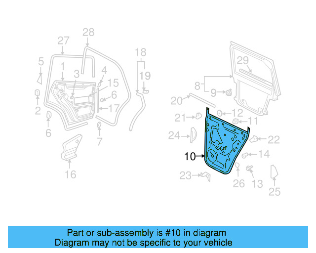 Inner Panel 7L6-839-730-E - View 3
