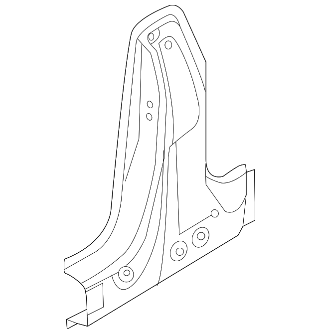 Lock Pillar Reinforced 5C3-809-220-A - View 2