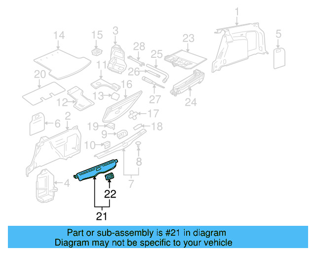 Cargo Cover 3B9-867-871-AB-8LE - View 4