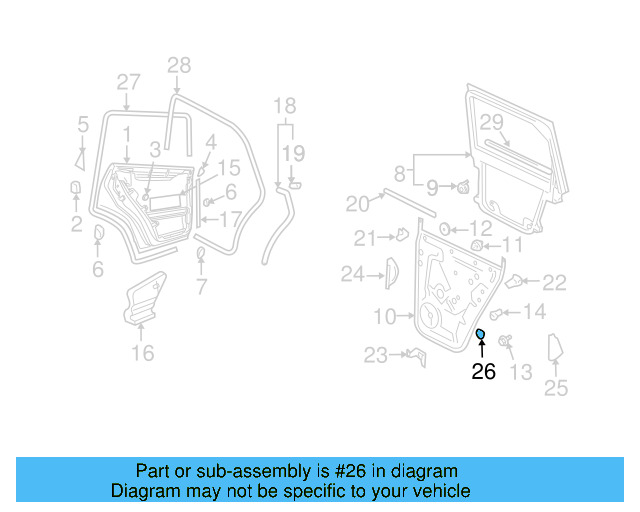 Door Shell Plug 191-971-908-B - View 24
