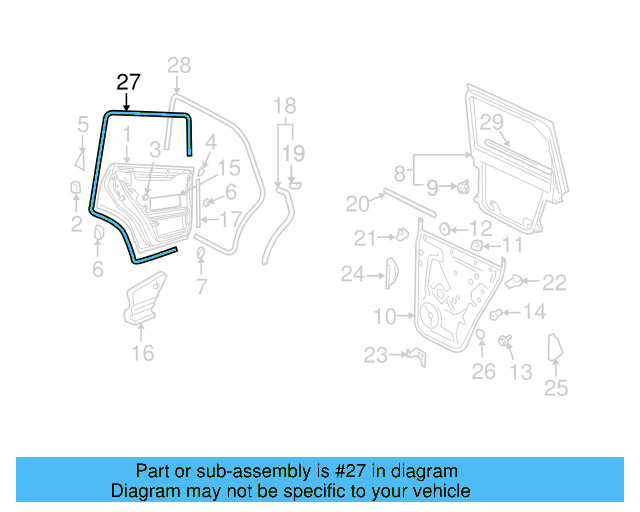 Door Weather 7L0-839-911-E - View 4