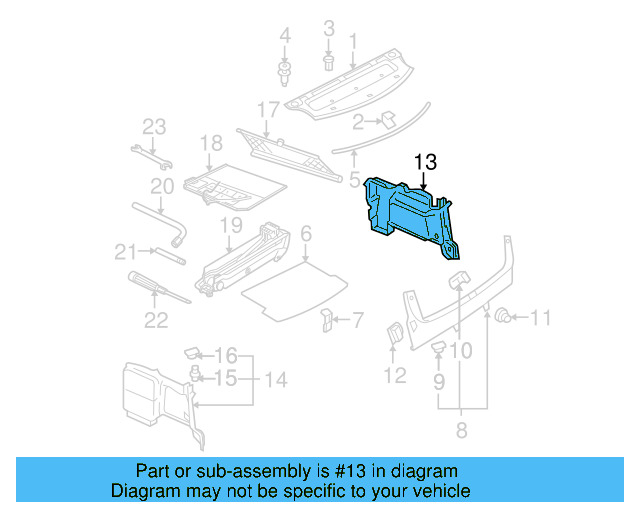 Trunk Trim Panel 3B5-867-430-BJ-8JS