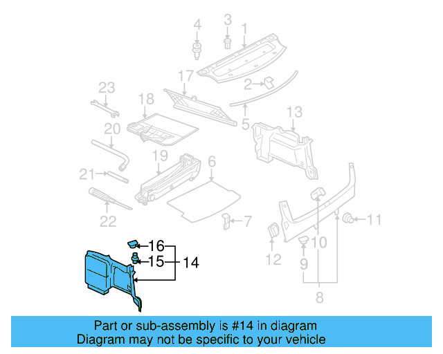 Trunk Trim Panel 3B5-867-429-CC-8JS