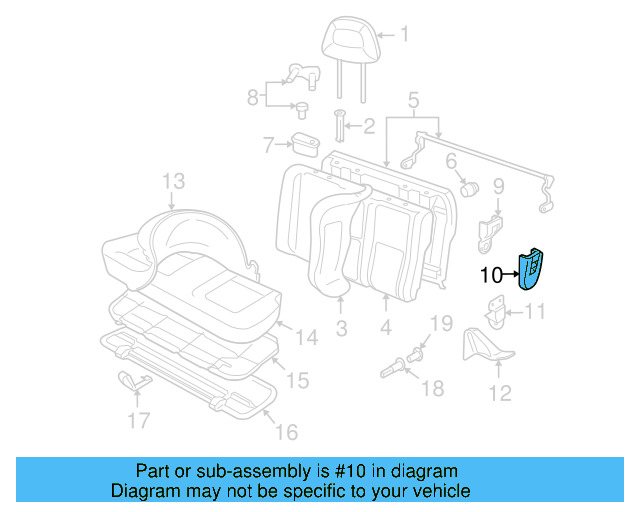 Retainer Cap 1H0-887-301-Q70 - View 2