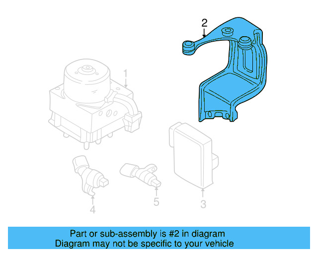 Bracket 1J0-614-335 - View 6