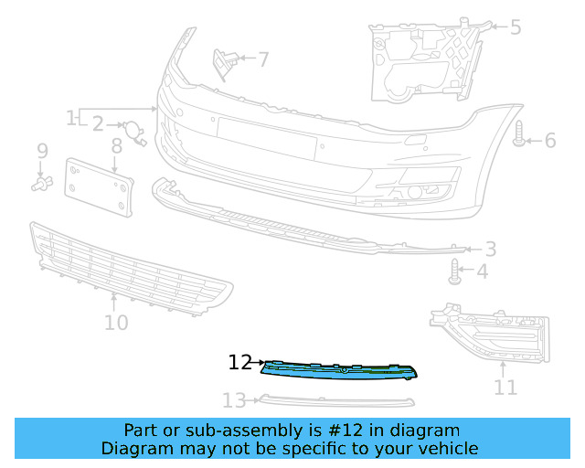 Outer Grille 5GM-853-665-F-9B9 - View 5
