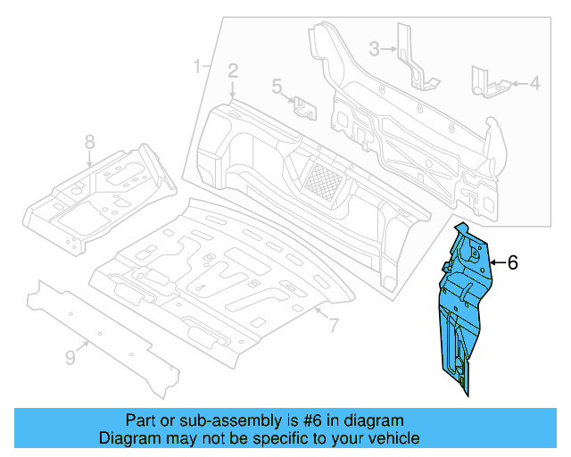 Tail Light Pocket 1K9-813-319 - View 11