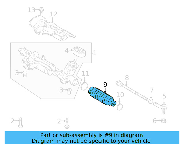 Tie Rod Boot 1K0-423-831-B - View 33