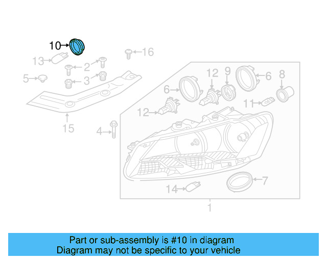 Inner Cap 561-941-607-C - View 5
