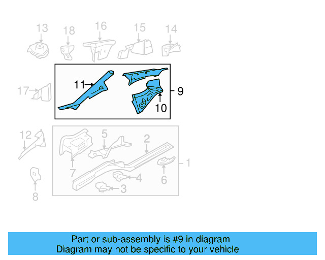 Apron Assembly 8L0-809-102-C - View 9