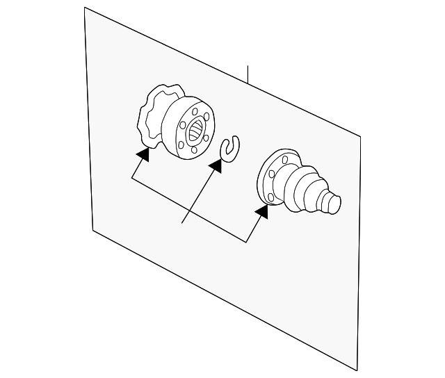 Inner Joint Assembly 8D0-498-103-AX