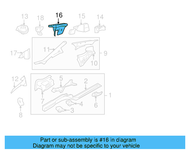 Filler Plate 1J0-809-147-B - View 9