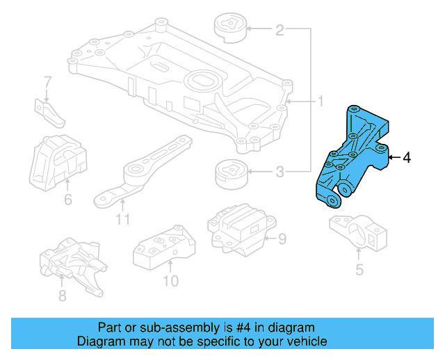 Bracket 1K0-199-295-E - View 7