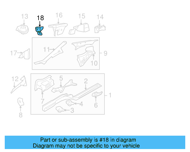 Mount Bracket 1K0-823-402-A - View 7