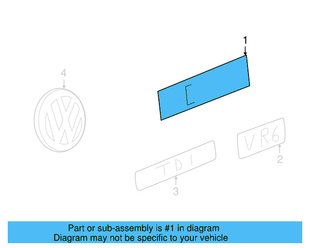 Hatch Emblem 1E0-853-675-739 - View 10