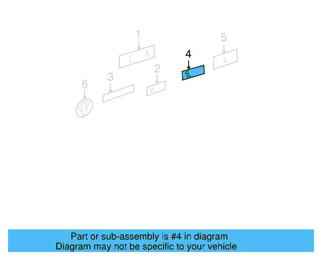 Nameplate 3B0-853-675-AN-739 - View 9