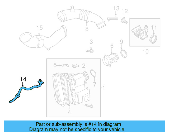 Drain Hose 7P0-129-653 - View 10